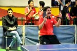 تصاویری از حضور دانش آموزان در مسابقات تنیس روی میز ناحیه